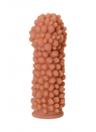 Телесная реалистичная насадка KOKOS Extreme Sleeve 08 с дополнительной стимуляцией - 12,7 см. - KOKOS - в Ноябрьске купить с доставкой