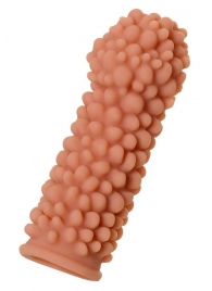 Телесная реалистичная насадка KOKOS Extreme Sleeve 08 с дополнительной стимуляцией - 12,7 см. - KOKOS - в Ноябрьске купить с доставкой