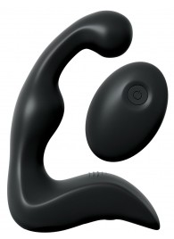 Черный вибромассажер простаты с пультом ДУ Control P-Spot Pro - Pipedream - в Ноябрьске купить с доставкой