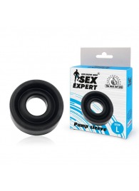Черная гладкая насадка на помпу размера L - Sex Expert - в Ноябрьске купить с доставкой