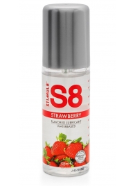 Смазка на водной основе S8 Flavored Lube со вкусом клубники - 125 мл. - Stimul8 - купить с доставкой в Ноябрьске