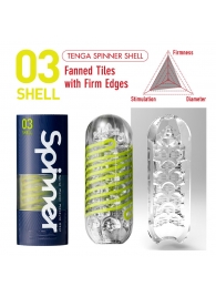 Мастурбатор SPINNER Shell - Tenga - в Ноябрьске купить с доставкой