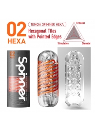 Мастурбатор SPINNER Hexa - Tenga - в Ноябрьске купить с доставкой