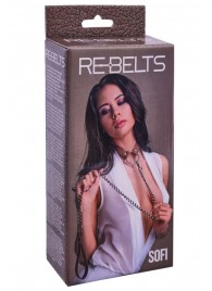 Коричневый поводок и чокер с кольцом Sofi - Rebelts - купить с доставкой в Ноябрьске