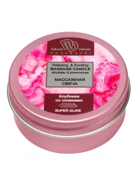 Массажная свеча  Клубника в сливках - БиоМед - купить с доставкой в Ноябрьске