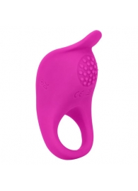 Ярко-розовое эрекционное виброкольцо Silicone Rechargeable Teasing Enhancer - California Exotic Novelties - в Ноябрьске купить с доставкой