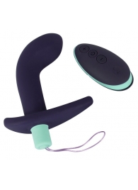 Темно-фиолетовый вибростимулятор простаты с пультом ДУ Remote Controlled Prostate Plug - Orion - в Ноябрьске купить с доставкой