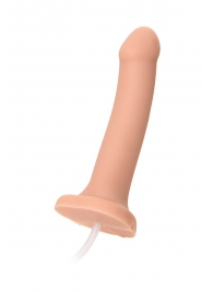 Телесный фаллос с имитацией эякуляции Silicon Cum Dildo L - 19,6 см. - Strap-on-me