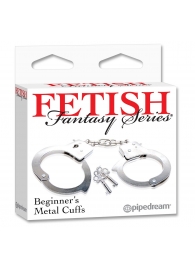 Металлические наручники Beginner s Metal Cuffs - Pipedream - купить с доставкой в Ноябрьске