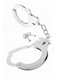 Металлические серебристые наручники Designer Metal Handcuffs - Pipedream - купить с доставкой в Ноябрьске