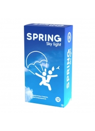 Ультратонкие презервативы SPRING SKY LIGHT - 12 шт. - SPRING - купить с доставкой в Ноябрьске