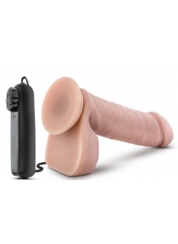 Телесный вибратор THE GOALIE 8INCH DILDO  - 20,3 см. - Blush Novelties