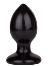 Черный анальный плаг Glide M - 10,3 см. - LOVETOY (А-Полимер)