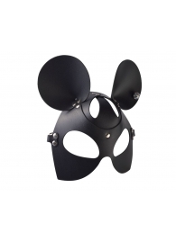 Черная кожаная маска  Мышка - Sitabella - купить с доставкой в Ноябрьске