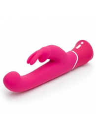 Розовый вибратор-кролик G-Spot Rechargeable Rabbit Vibrator - 24,1 см. - Happy Rabbit