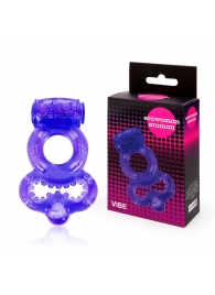 Фиолетовое эрекционное виброкольцо с шипами - Erowoman-Eroman - в Ноябрьске купить с доставкой