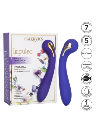 Фиолетовый вибромассажер с электростимуляцией Intimate Estim Petite G Wand - 19 см. - California Exotic Novelties - купить с доставкой в Ноябрьске