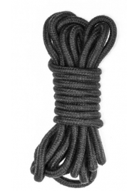 Черная веревка Do Not Disturb - 5 м. - Lola Games - купить с доставкой в Ноябрьске