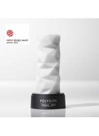 Белый 3D мастурбатор POLYGON - Tenga - в Ноябрьске купить с доставкой