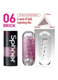 Мастурбатор SPINNER Brick - Tenga - в Ноябрьске купить с доставкой