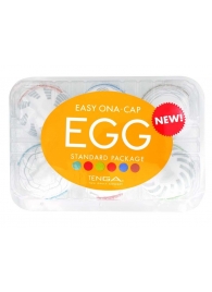 Набор из 6 мастурбаторов Tenga EGG Easy Beat с различным рельефом - Tenga - в Ноябрьске купить с доставкой