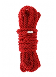 Красная веревка для шибари DELUXE BONDAGE ROPE - 5 м. - Dream Toys - купить с доставкой в Ноябрьске