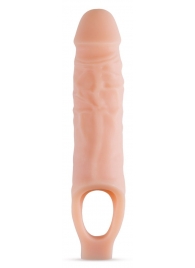 Телесный реалистичный фаллоудлинитель 9 Inch Silicone Cock Sheath Penis Extender - 22,86 см. - Blush Novelties - в Ноябрьске купить с доставкой