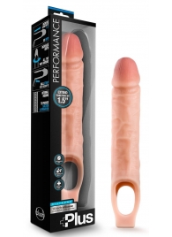 Телесный реалистичный фаллоудлинитель 10 Inch Silicone Cock Sheath Penis Extender - 25,4 см. - Blush Novelties - в Ноябрьске купить с доставкой