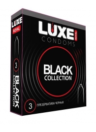 Черные презервативы LUXE Royal Black Collection - 3 шт. - Luxe - купить с доставкой в Ноябрьске