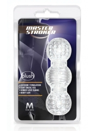 Прозрачный фигурный мастурбатор Master Stroker - Blush Novelties - в Ноябрьске купить с доставкой