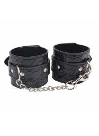 Черные наручники Be good Wrist Cuffs - Chisa - купить с доставкой в Ноябрьске