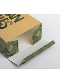 Складная коробка Man rules - 16 х 23 см. - Сима-Ленд - купить с доставкой в Ноябрьске