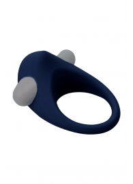 Гладкое синее эрекционное виброкольцо STIMU RING - Dream Toys - в Ноябрьске купить с доставкой