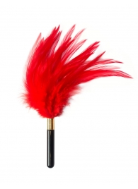 Красный перьевой тиклер Plume - 23 см. - Lola Lingerie - купить с доставкой в Ноябрьске