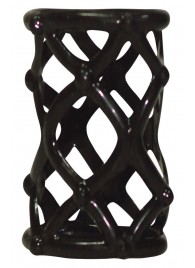 Чёрная насадка-сетка на пенис Orgasmus Wunder - Orion - в Ноябрьске купить с доставкой