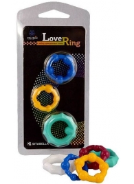 Набор из 3 цветных эрекционных колец Love Ring - Sitabella - в Ноябрьске купить с доставкой