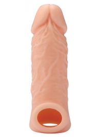 Телесная насадка EXTENDER WITH BALL STRAP 5.5 - 14 см. - Dream Toys - в Ноябрьске купить с доставкой