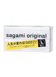 Презервативы Sagami Original 0.02 L-size увеличенного размера - 10 шт. - Sagami - купить с доставкой в Ноябрьске