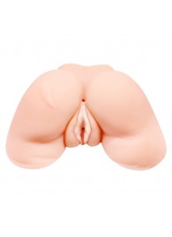 Телесная вибровагина Julie с 2 рабочими отверстиями - Baile - в Ноябрьске купить с доставкой