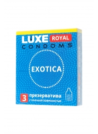 Текстурированные презервативы LUXE Royal Exotica - 3 шт. - Luxe - купить с доставкой в Ноябрьске