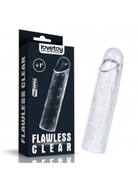 Прозрачная насадка-удлинитель Flawless Clear Penis Sleeve Add 1 - 15,5 см. - Lovetoy - в Ноябрьске купить с доставкой