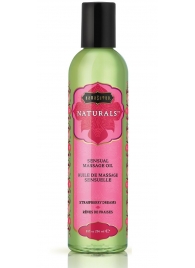 Массажное масло Naturals Strawberry Dreams с ароматом клубники - 236 мл. - Kama Sutra - купить с доставкой в Ноябрьске