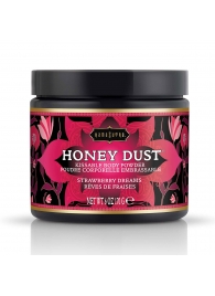 Пудра для тела Honey Dust Body Powder с ароматом клубники - 170 гр. - Kama Sutra - купить с доставкой в Ноябрьске
