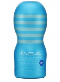 Мастурбатор с охлаждающей смазкой TENGA Original Vacuum Cup Cool - Tenga - в Ноябрьске купить с доставкой
