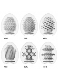 Набор из 6 мастурбаторов Tenga EGG IV с различным рельефом - Tenga - в Ноябрьске купить с доставкой