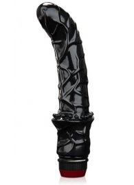 Черный вибромассажер простаты 6  Premium Prostate Massager - BlueLine - в Ноябрьске купить с доставкой