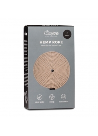 Пеньковая веревка для связывания Hemp Rope - 5 м. - Easy toys - купить с доставкой в Ноябрьске