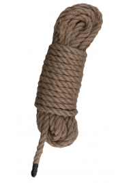 Пеньковая веревка для связывания Hemp Rope - 5 м. - Easy toys - купить с доставкой в Ноябрьске