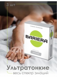 Ультратонкие презервативы Bariera Ultra Thin - 3 шт. - Bariera - купить с доставкой в Ноябрьске