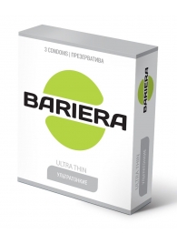 Ультратонкие презервативы Bariera Ultra Thin - 3 шт. - Bariera - купить с доставкой в Ноябрьске